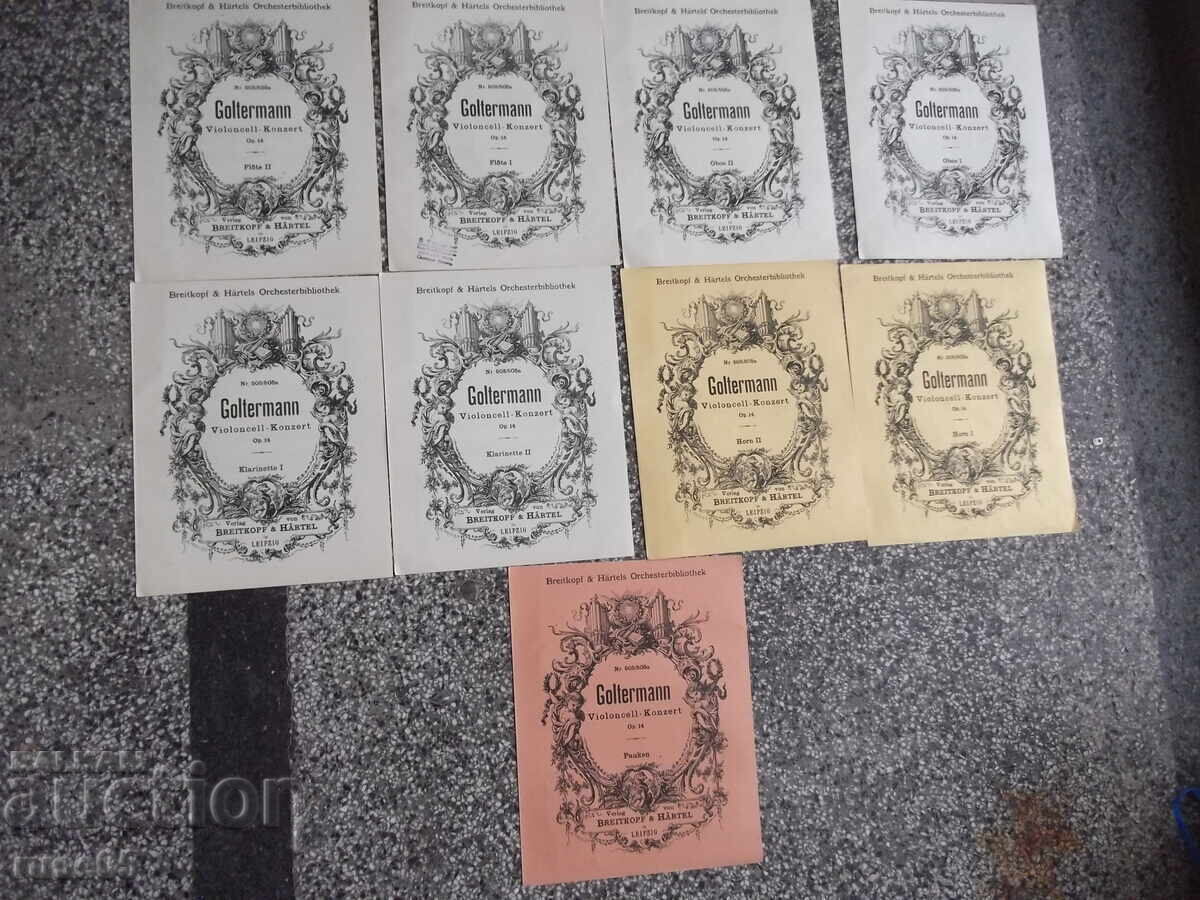 Licitație Note "Concert pentru violoncel - Op.14 - Georg Goltermann" - 74 pag