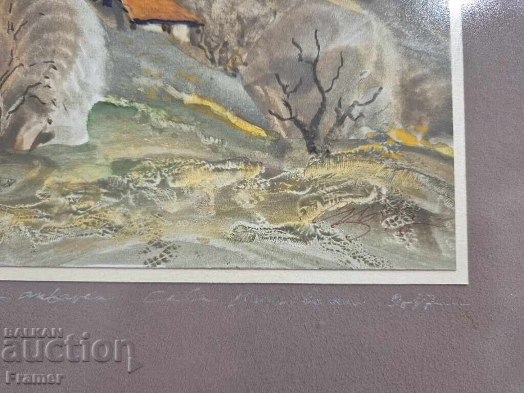 Delivery of Watercolor by the great artist STOLETNIKA Sava Tsonovski 11r