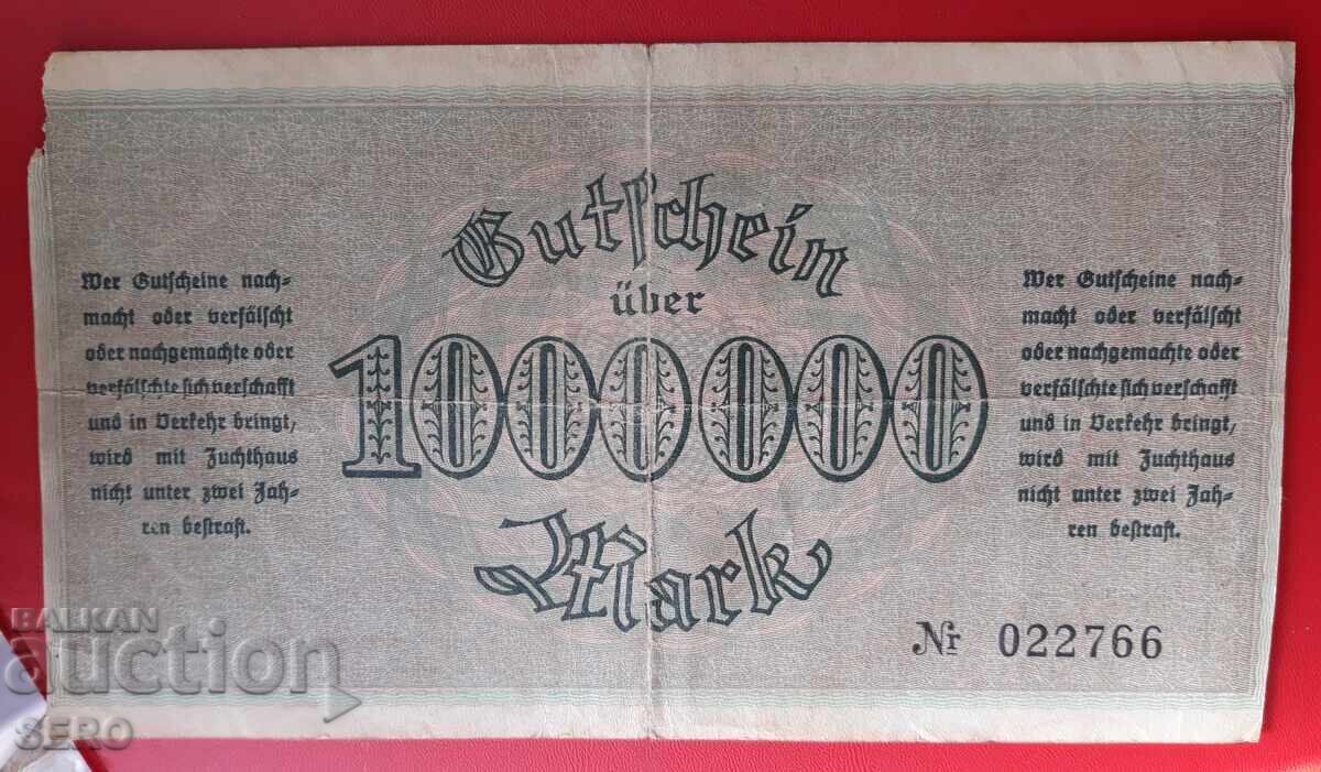 Τραπεζογραμμάτιο-Γερμανία-Σαξονία-Πλαουέν-1.000.000 Μάρκα 1923