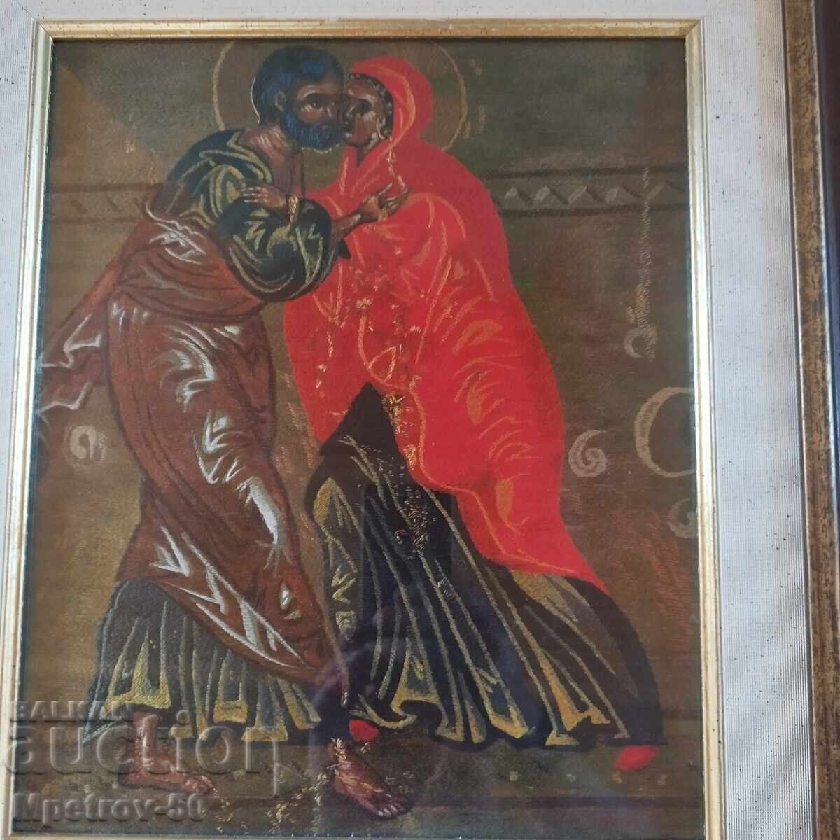 Ставри Калинов "Целувката на Мария Магдалена" с цена 560.00 лв. | € 286.32 Ставри Калинов "Целувката на Мария Магдалена" с цена 560.00 лв. | € 286.32