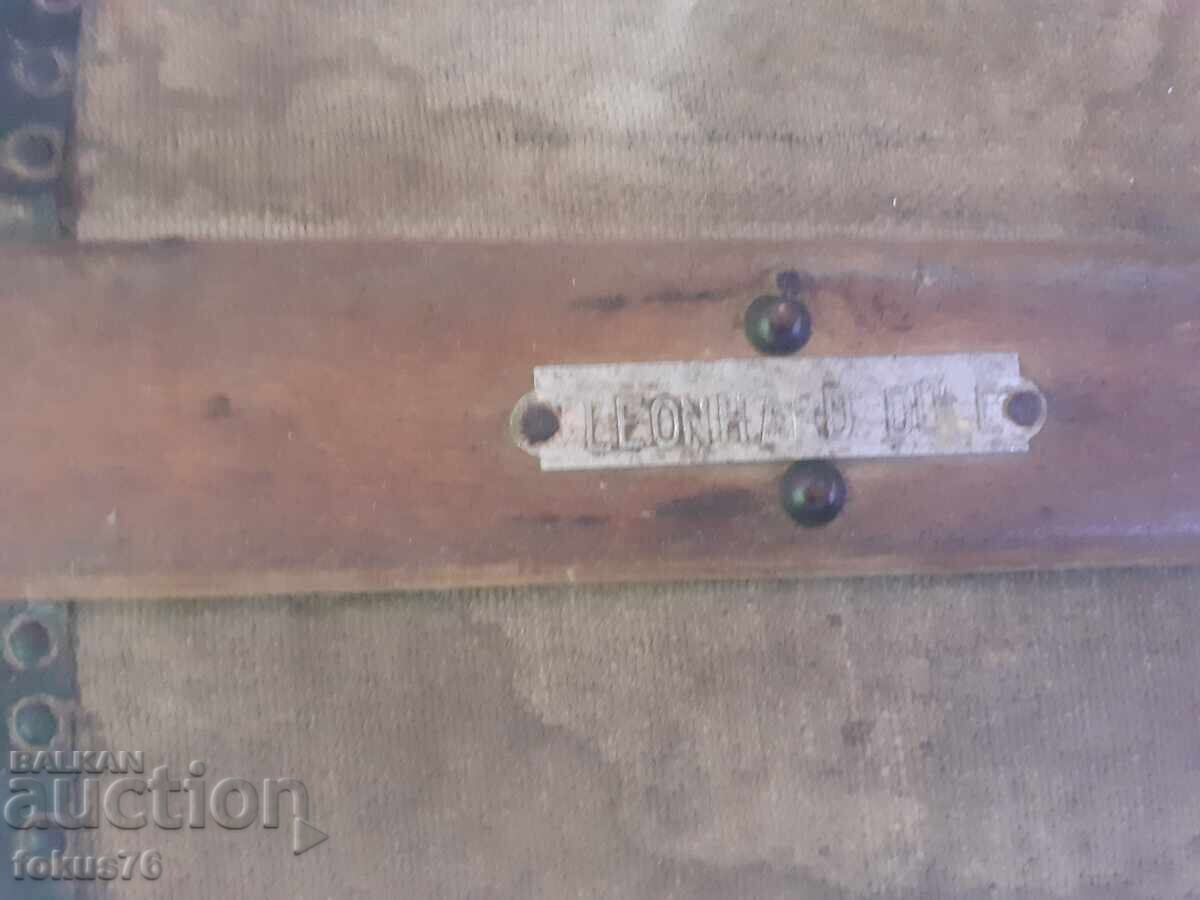 Cufăr antic mare, superb, cu etichetă - Hotel Bellevue - 5 Cufăr antic mare, superb, cu etichetă - Hotel Bellevue - 5