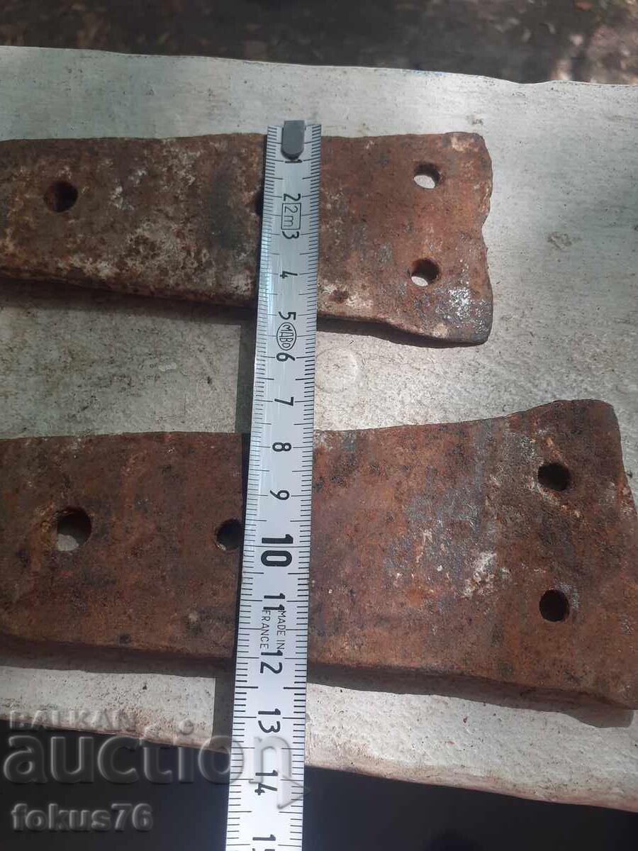 Παλιά σφυρήλατα μεντεσέδες για πόρτα - 5