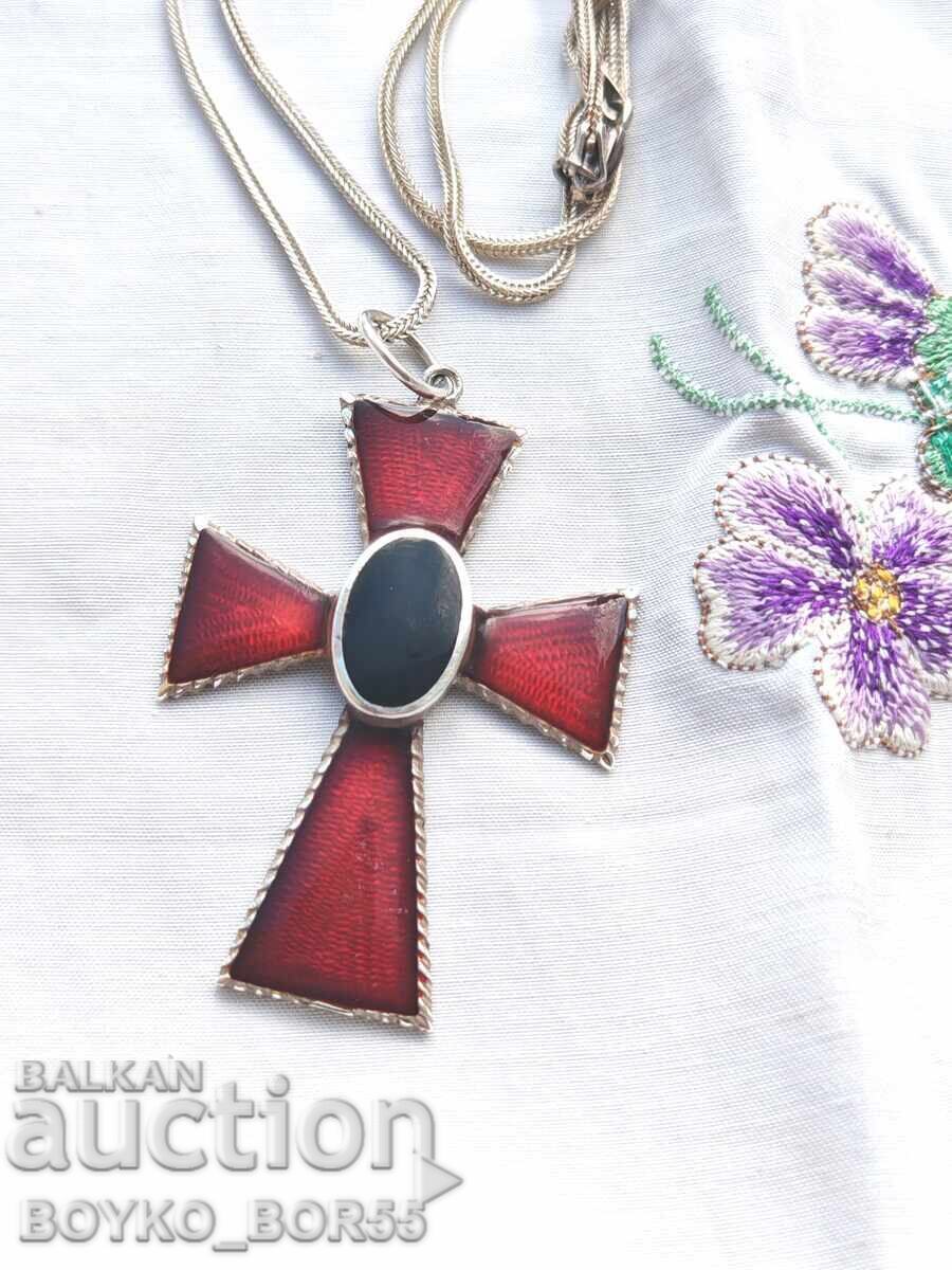 Antique Silver Italian Cardinal's Cross