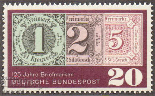 1965. RFG. 125 de ani de la prima marcă poștală germană