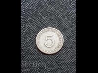 Панама 5 сентесимос 1968 г.