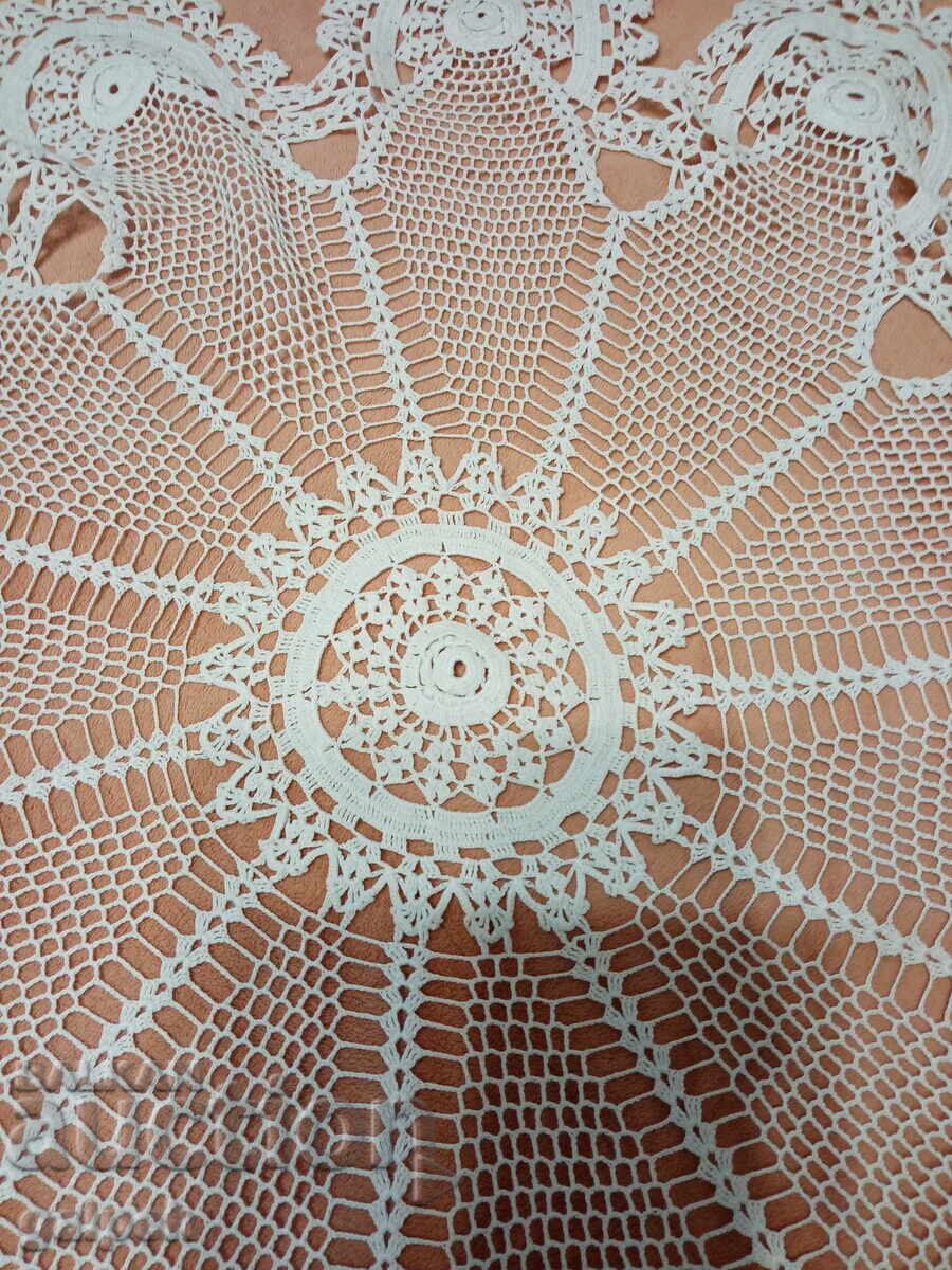 Tablecloth, CROCHETED - diameter 95 cm with price 35.00 BGN | € 17.90