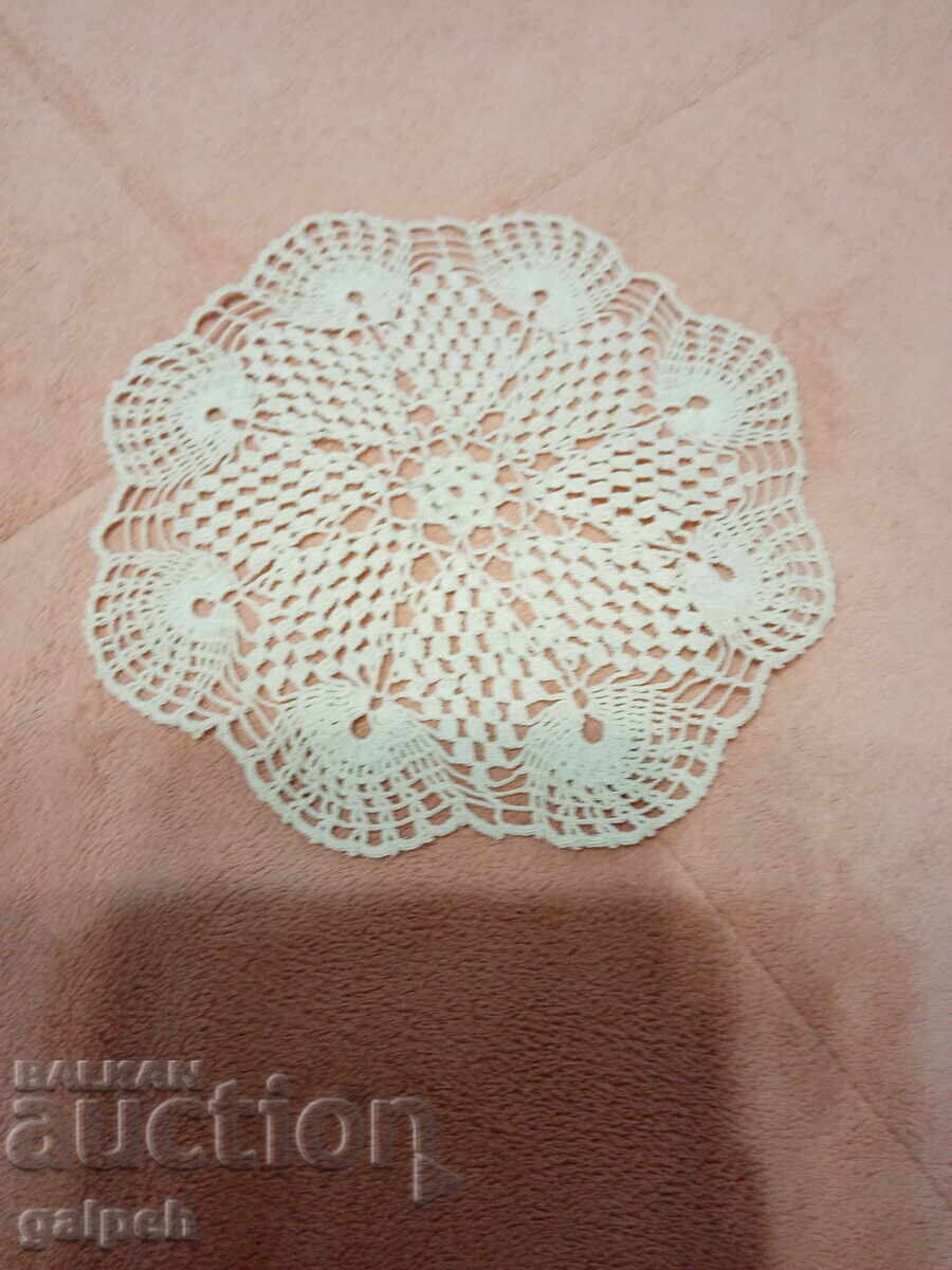 CROCHETED NAPKINS - 2 pcs. - diameter 22 cm with price 15.00 BGN | € 7.67 CROCHETED NAPKINS - 2 pcs. - diameter 22 cm with price 15.00 BGN | € 7.67