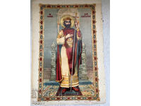 Litografie rară țaristă Sf. Boris I. Dimensiuni 46x30cm