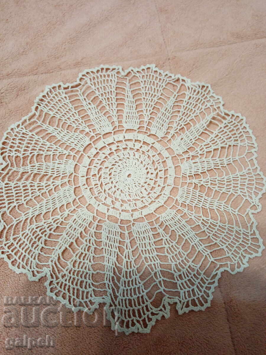 CROCHET NAPKIN - 1 pc. - diameter 25 cm with price 7.00 BGN | € 3.58