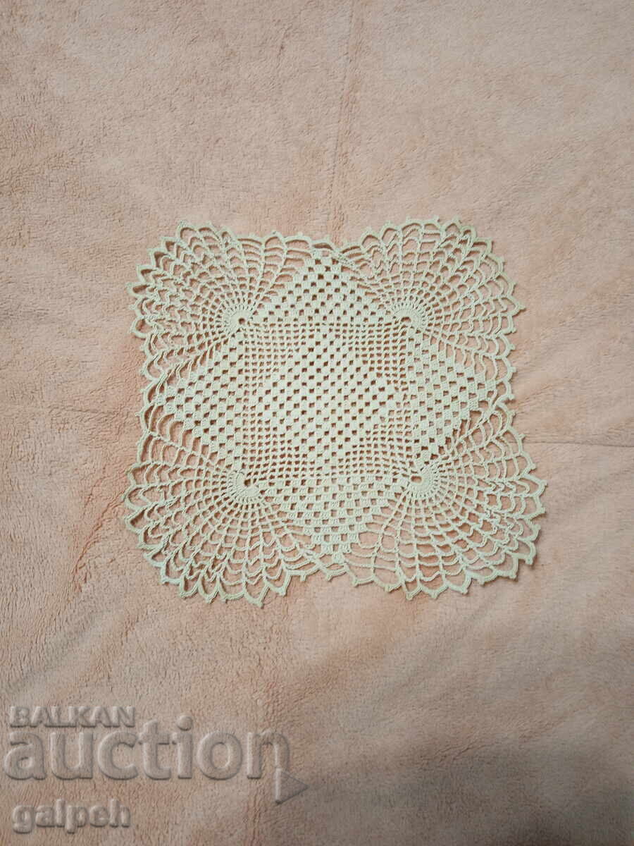 CROCHETED DOILY - 1 pc. - 20 by 20 cm