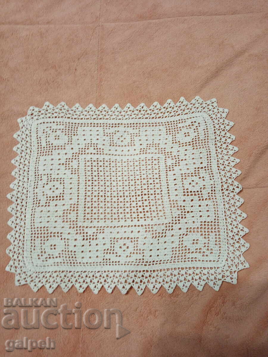CROCHETED DOILY - 1 pc. - 34 by 29 cm