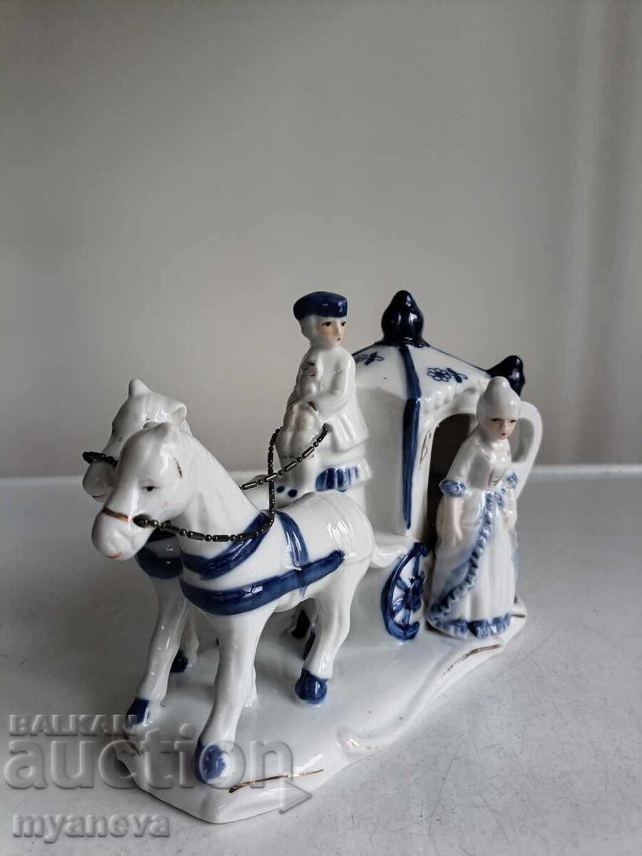 Δημοπρασία Πορσελάνινο, αγγλικό ειδώλιο πριγκίπισσας σε άμαξα