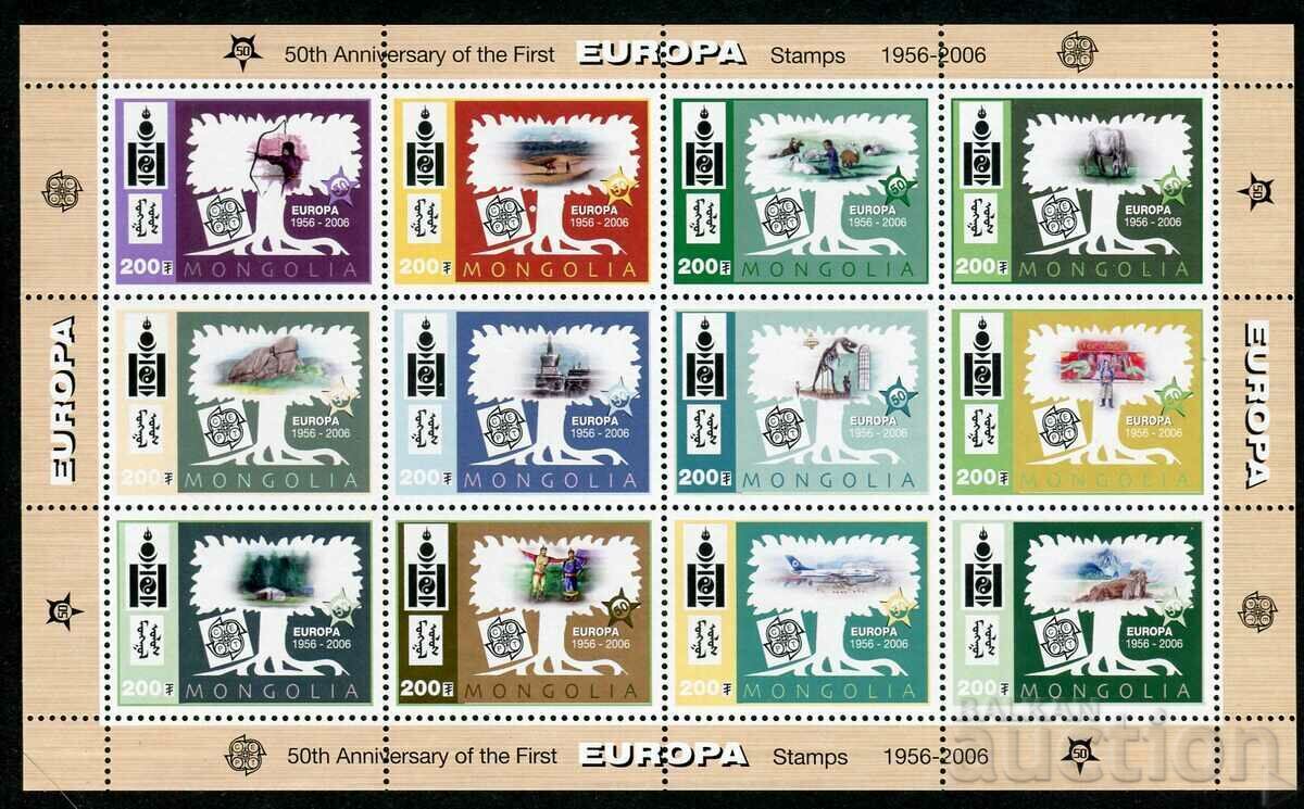 Mongolia 2006 MnH - 50 de ani de C.E.P.T. Edițiile Europa