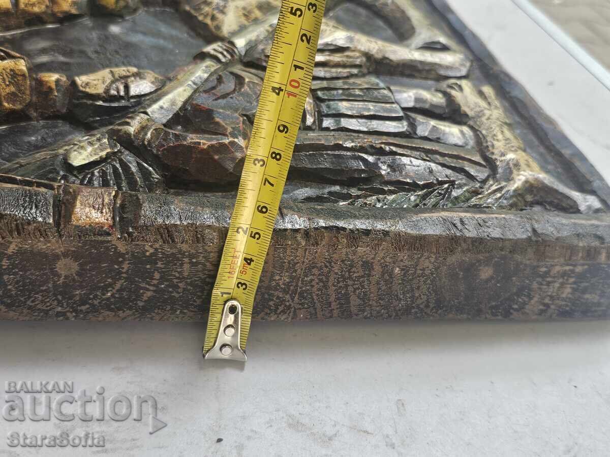 Παλιά μασίφ ξυλογλυπτική - 6