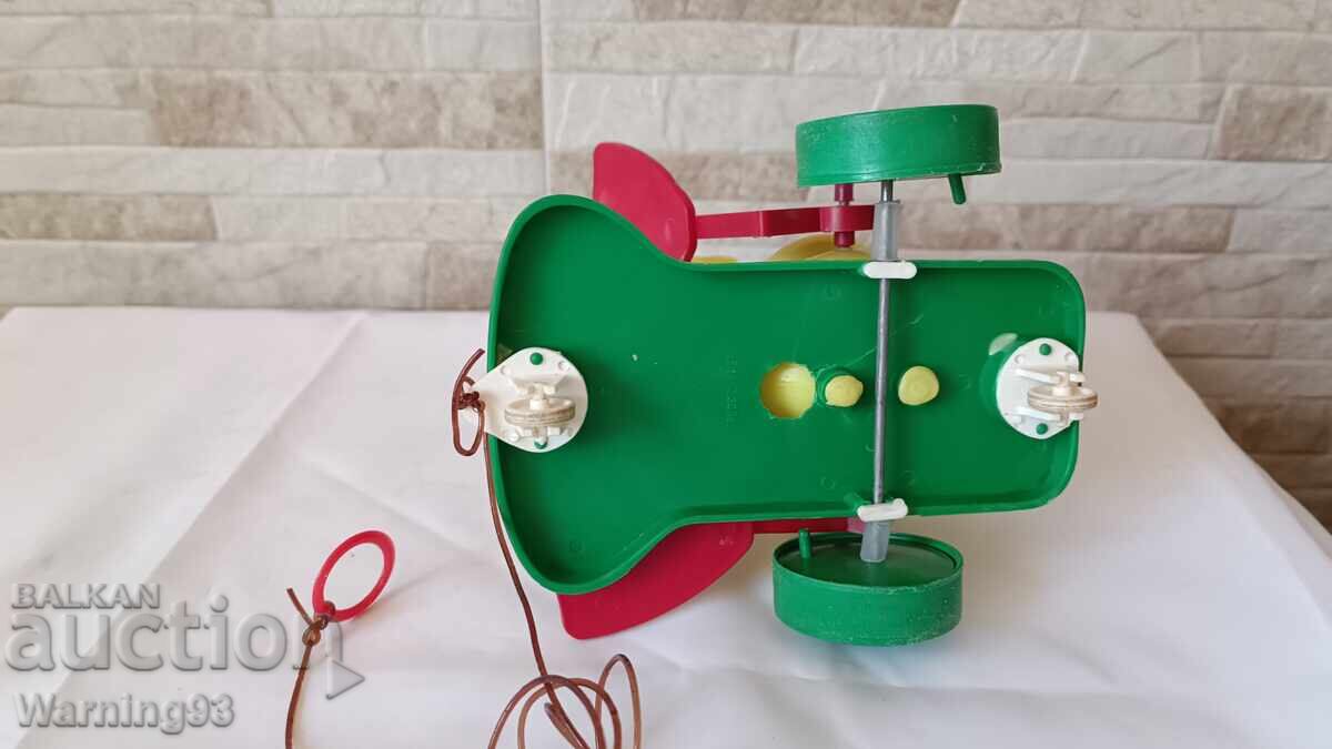 Delivery of Duck with wheels - a toy from the socialist era