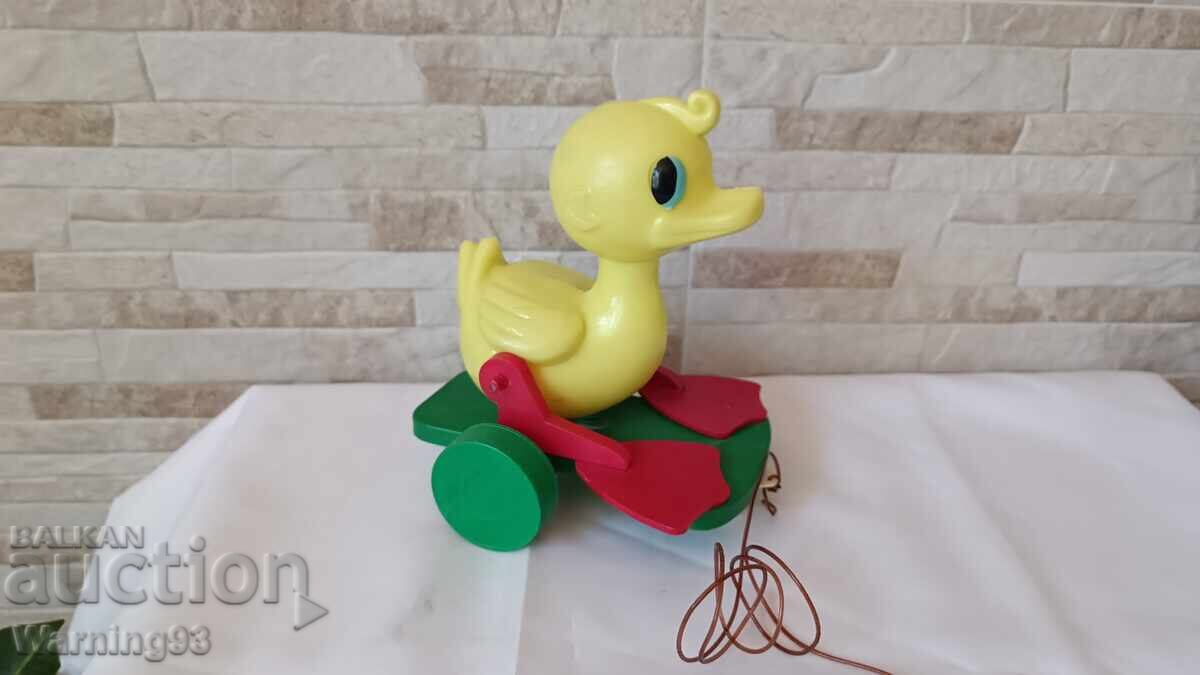 Duck with wheels - a toy from the socialist era