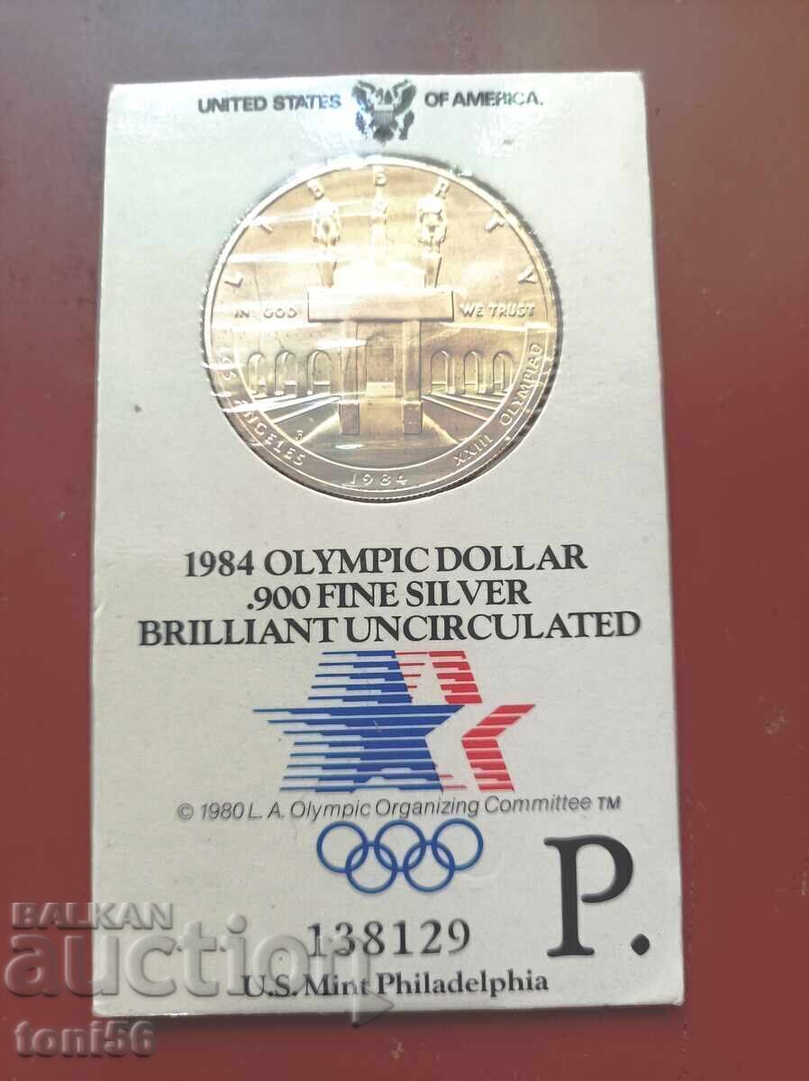 ΗΠΑ 1 δολάριο 1984 - Ολυμπιακό δολάριο UNC ΗΠΑ 1 δολάριο 1984 - Ολυμπιακό δολάριο UNC