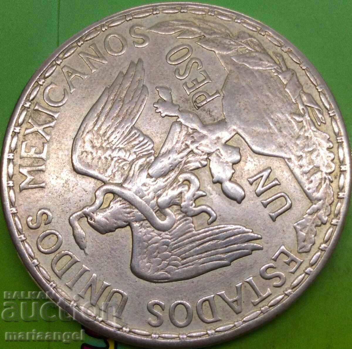 Παράδοση 1 Πέσο 1913 Μεξικό "Καμπαλίτο" - για ανεξαρτησία 26,86γρ ασήμι