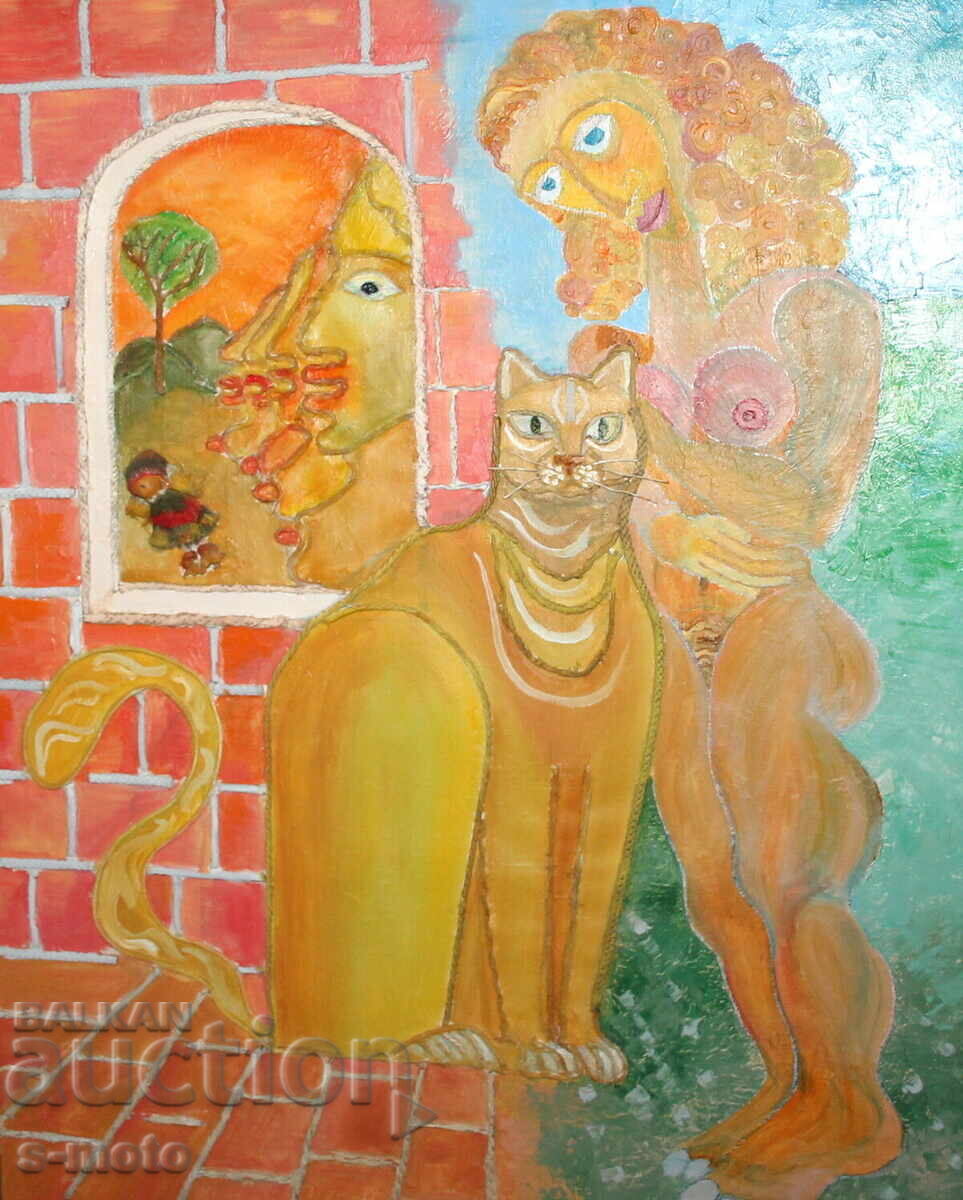 Oil painting, nude figure, signed 2011 Oil painting, nude figure, signed 2011