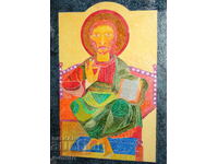 Съвременна Маслена картина Исус Христос подписана