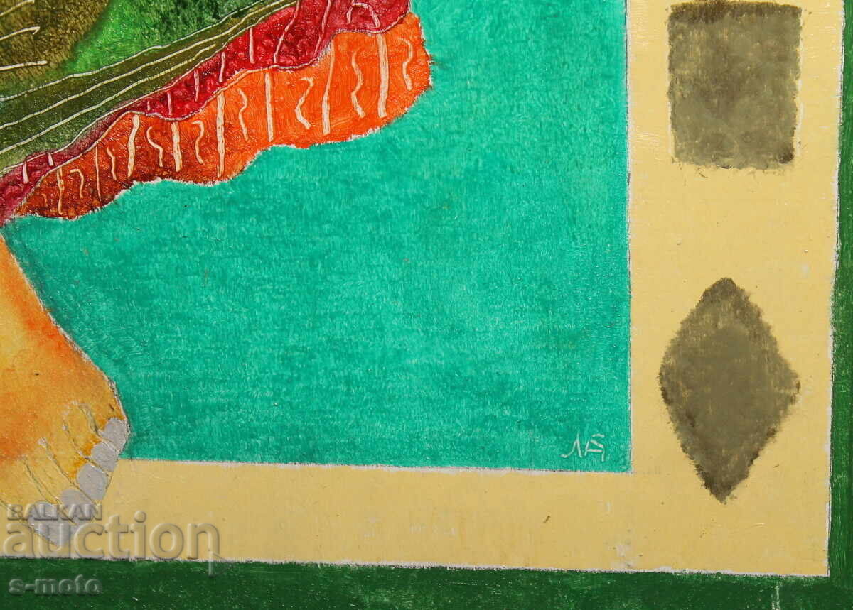 Tablou modern în ulei Isus Hristos semnat cu preț 440.00 BGN | € 224.97