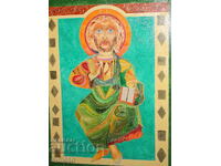 Σύγχρονος Ελαιογραφία Ιησούς Χριστός υπογεγραμμένη