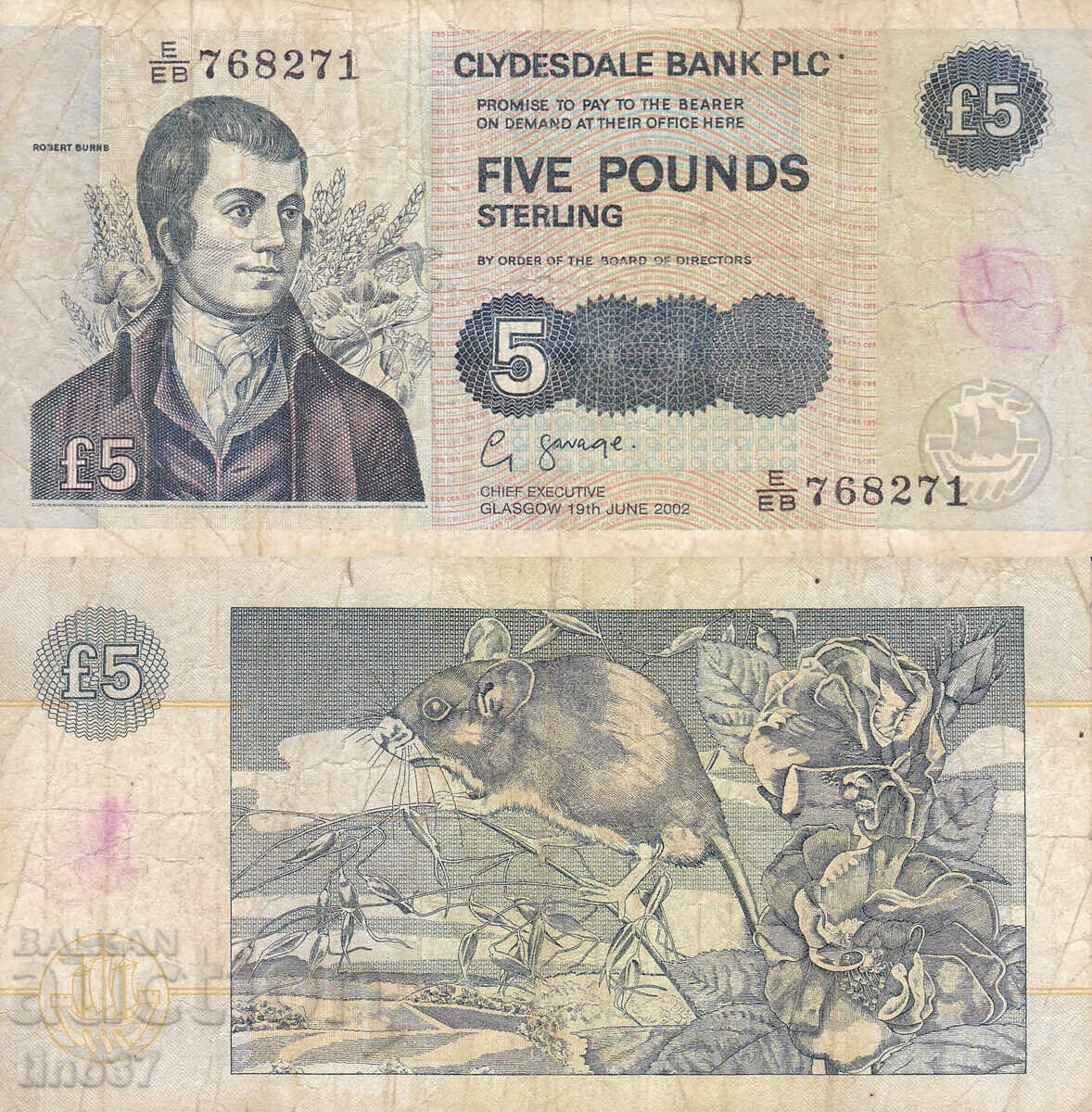 tino37 - GREAT BRITAIN - SCOTLAND - 5 POUNDS - 2002