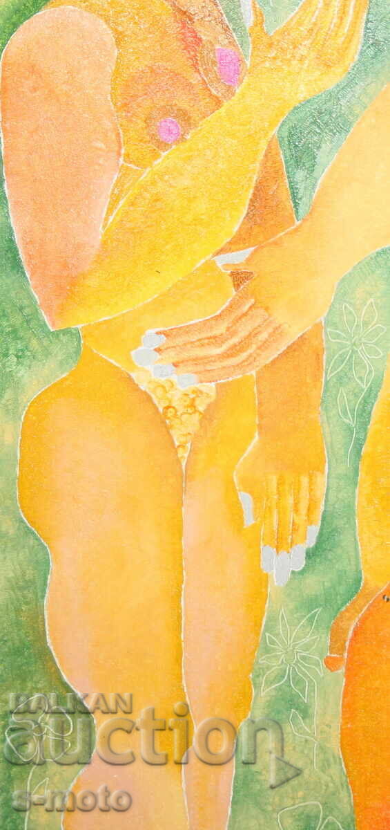 Маслени бои картина голо тяло фигури подписана с цена 270.00 лв. | € 138.05 Маслени бои картина голо тяло фигури подписана с цена 270.00 лв. | € 138.05