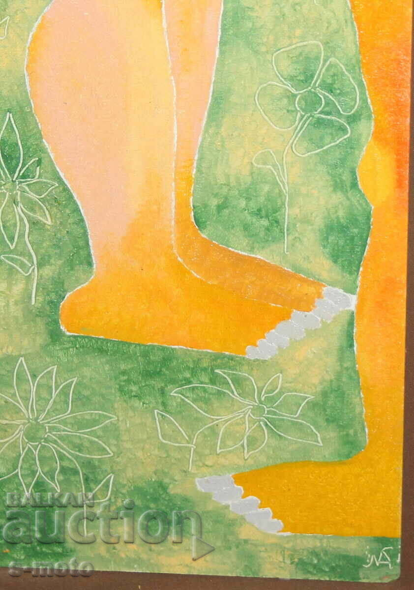 Маслени бои картина голо тяло фигури подписана - 7 Маслени бои картина голо тяло фигури подписана - 7