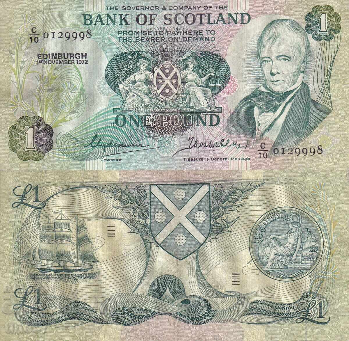 tino37- ΗΝΩΜΕΝΟ ΒΑΣΙΛΕΙΟ - ΣΚΩΤΙΑ - 1 ΛΙΡΑ - 1972