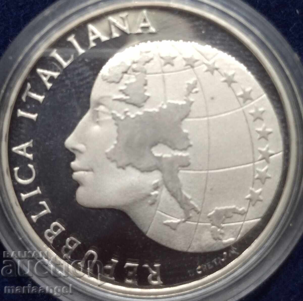 500 λίρες 1985 Ιταλία UNC Προεδρία στην ΕΕ σετ. κουτί Ag - 5