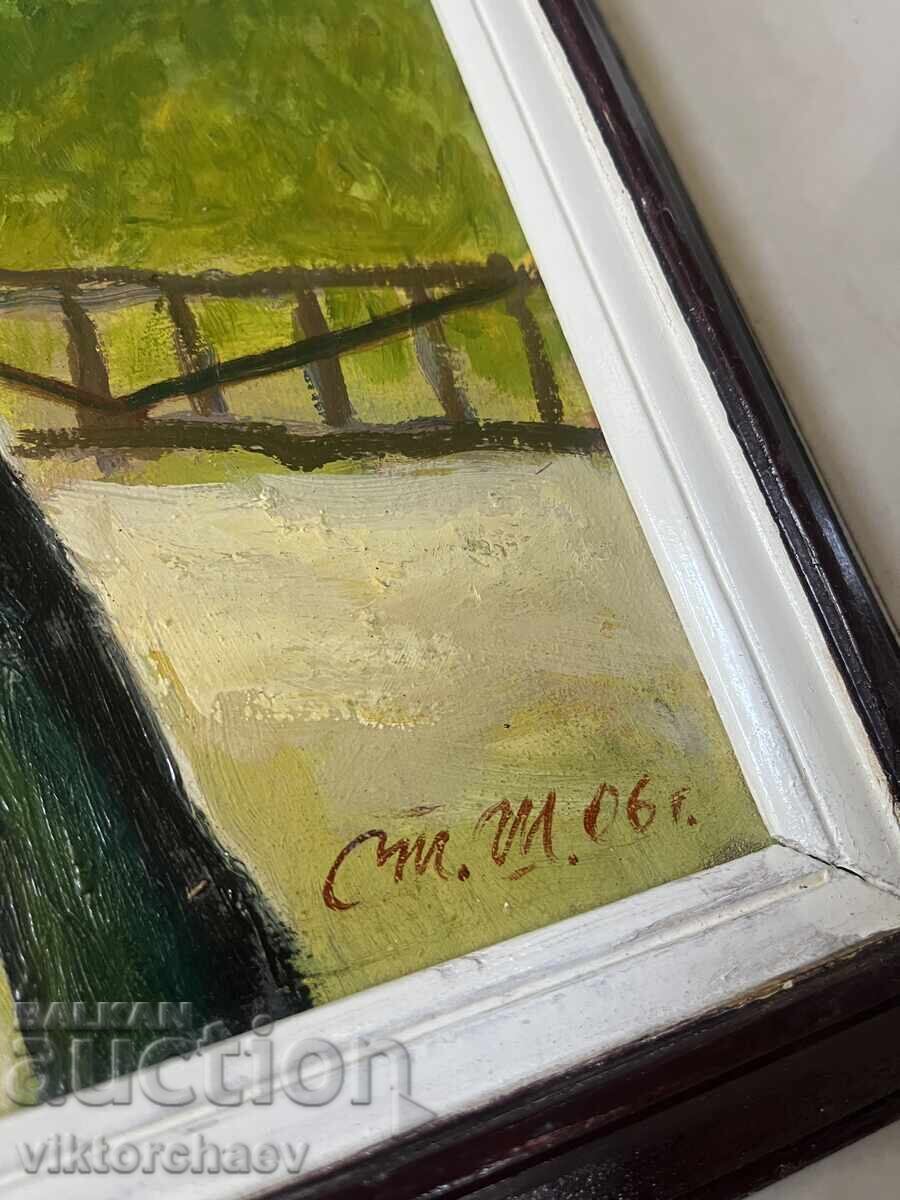 Stoyan Shumanov tablou - “Primăvara la Bojenci” 2006 cu preț 350.00 BGN | € 178.95 Stoyan Shumanov tablou - “Primăvara la Bojenci” 2006 cu preț 350.00 BGN | € 178.95