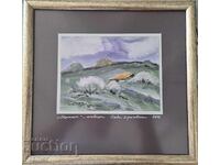 Watercolor by the great Bulgarian artist Sava Tsonovski 12K