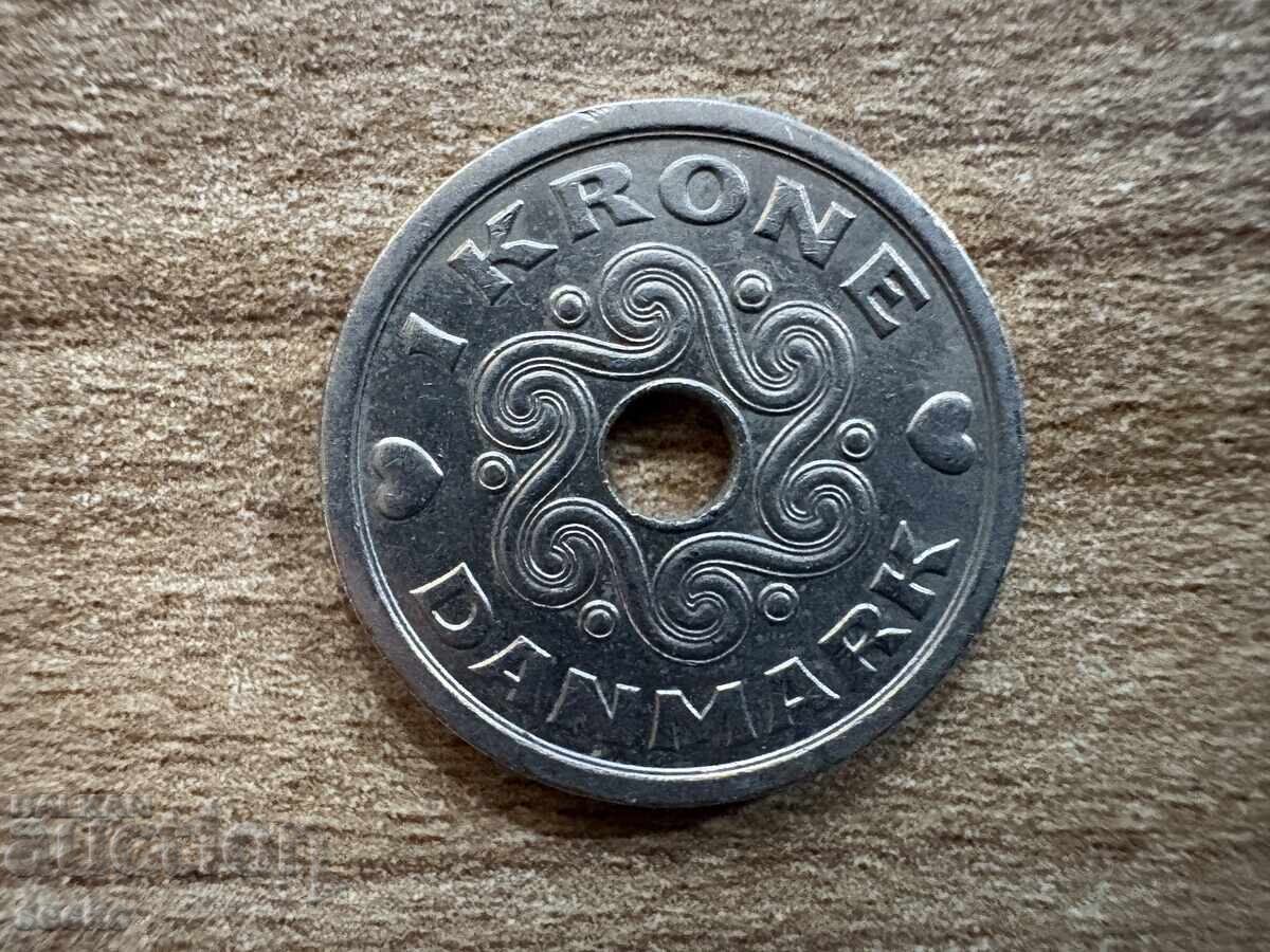 Danemarca - 1 coroană (1992) Danemarca - 1 coroană (1992)