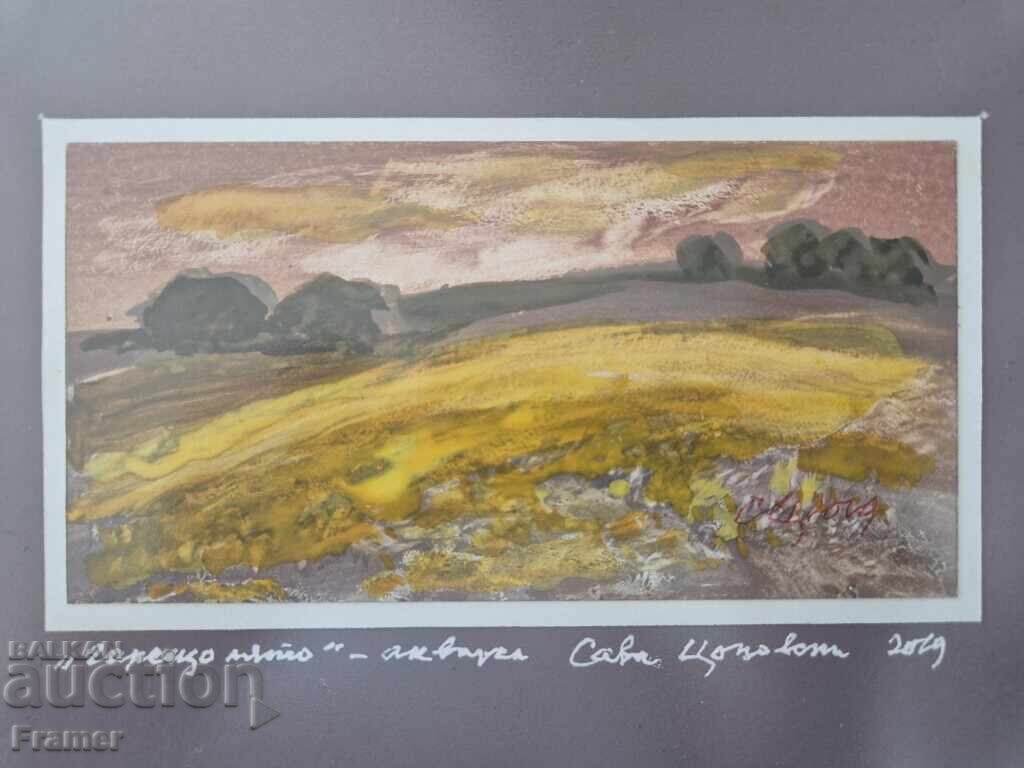 Ακουαρέλα από τον μεγάλο Βούλγαρο ζωγράφο Σάβα Τσονόφσκι 12S με τιμή 285.00 BGN | € 145.72