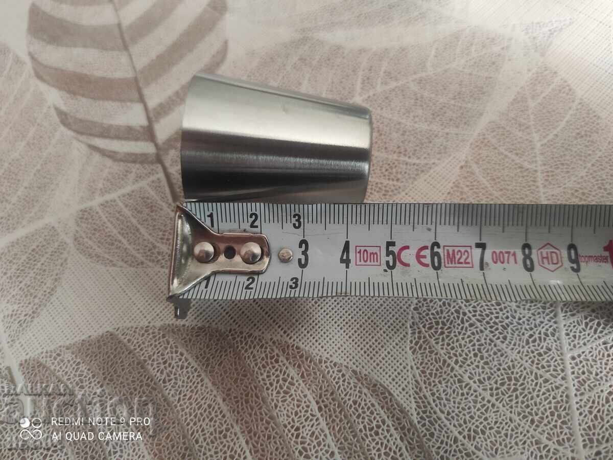 Mini stainless steel cups with price 15.00 BGN | € 7.67