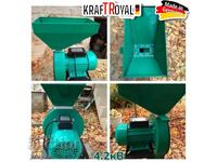 Fodder Crusher 4.2kW 3000rpm KRAFTROYAL with 4 sieves