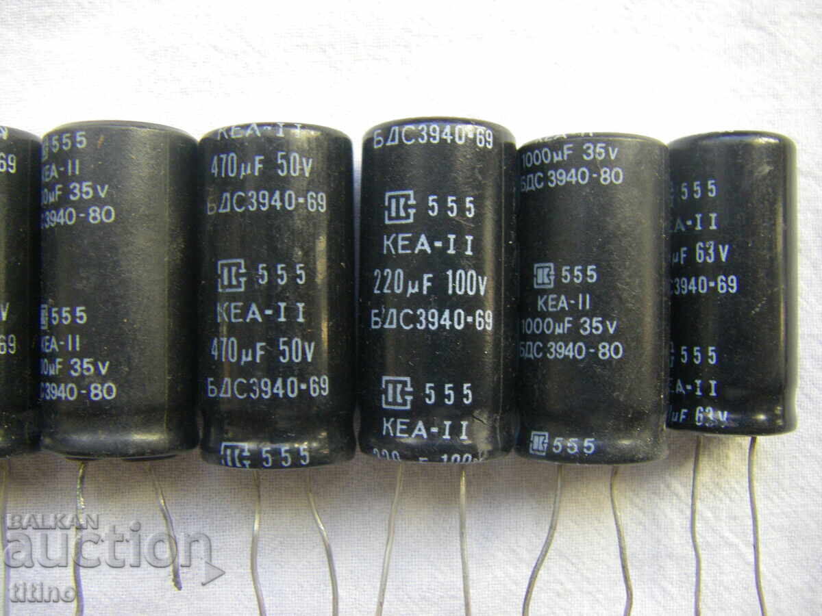 Delivery of New electrolytic capacitors - 64 pieces