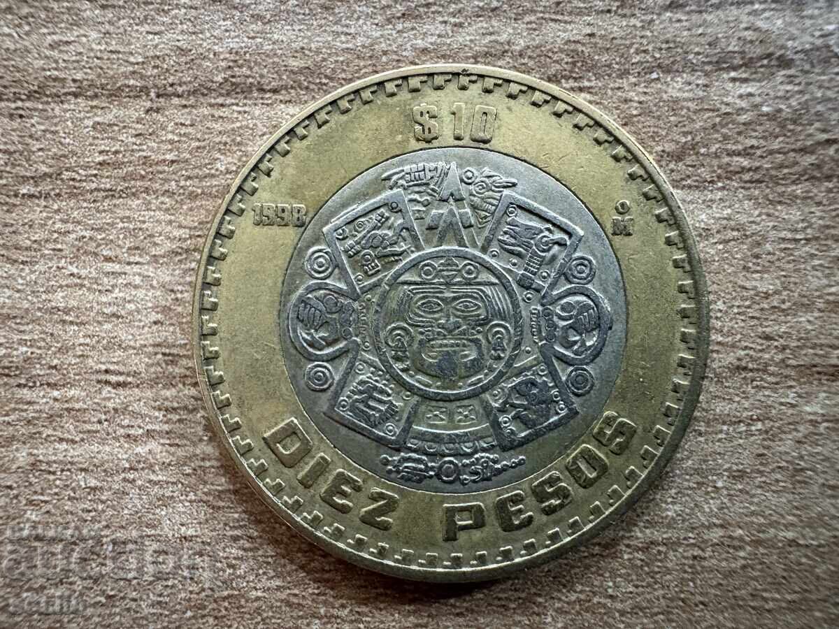 Mexic - 10 pesos (1998) Mexic - 10 pesos (1998)