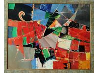 Painting, composition, abstraction, artist Plamen Monev, 2006