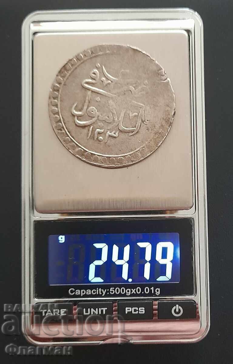 Licitație Turcia Otomană 2 Kuruș 1203/2 Sultan Selim III