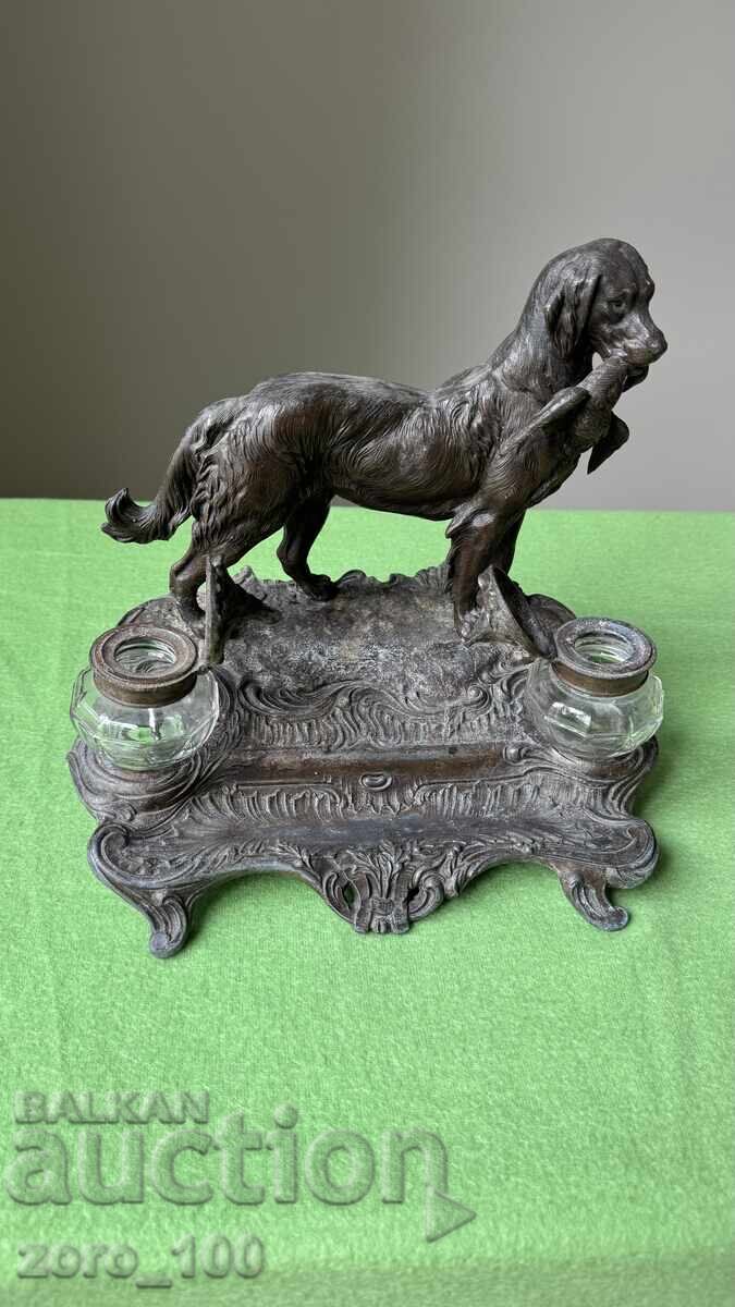 Αντίκα Γαλλικό μελανοδοχείο, τσαμ με τιμή 280.00 BGN | € 143.16 Αντίκα Γαλλικό μελανοδοχείο, τσαμ με τιμή 280.00 BGN | € 143.16