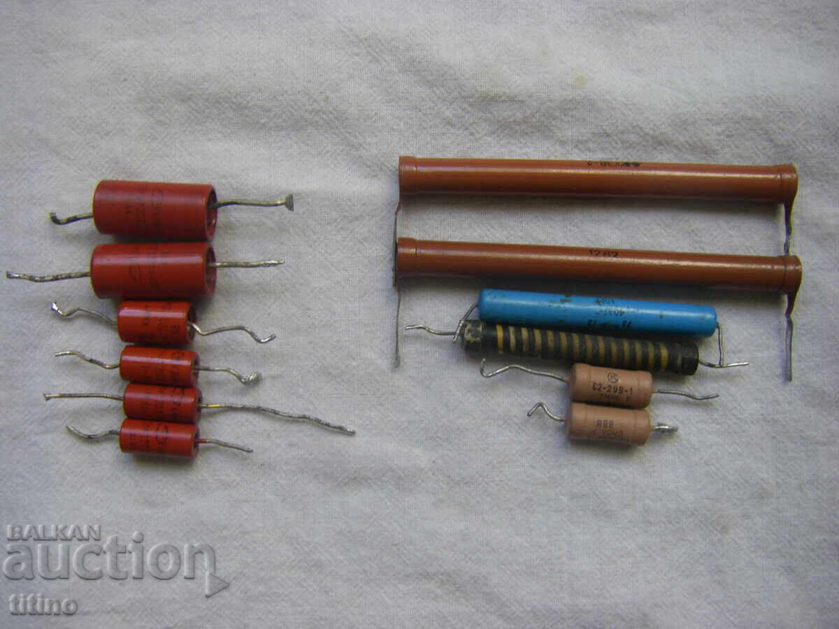 High-voltage capacitors and resistors with price 10.00 BGN | € 5.11
