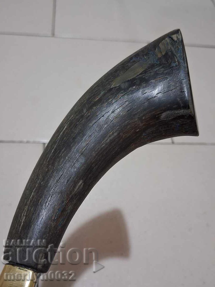 Delivery of Old knife with buffalo horn handle, without a sheath, blade