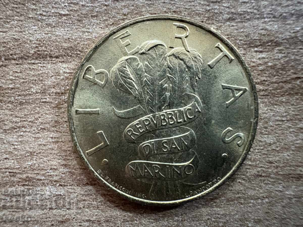 Сан Марино - 200 лири (1995) с цена 2.30 лв. | € 1.18