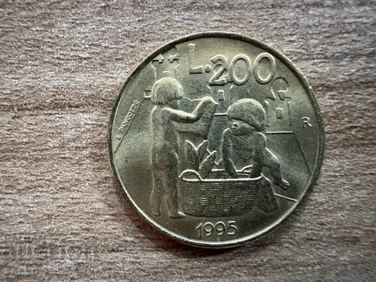 Сан Марино - 200 лири (1995)