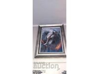 Goblen cu mărgele cusute "Mândrul"