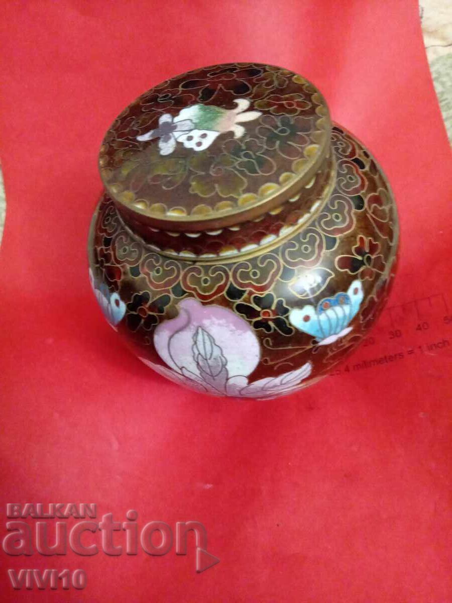 Antique jewelry box, cloisonné with price 60.00 BGN | € 30.68