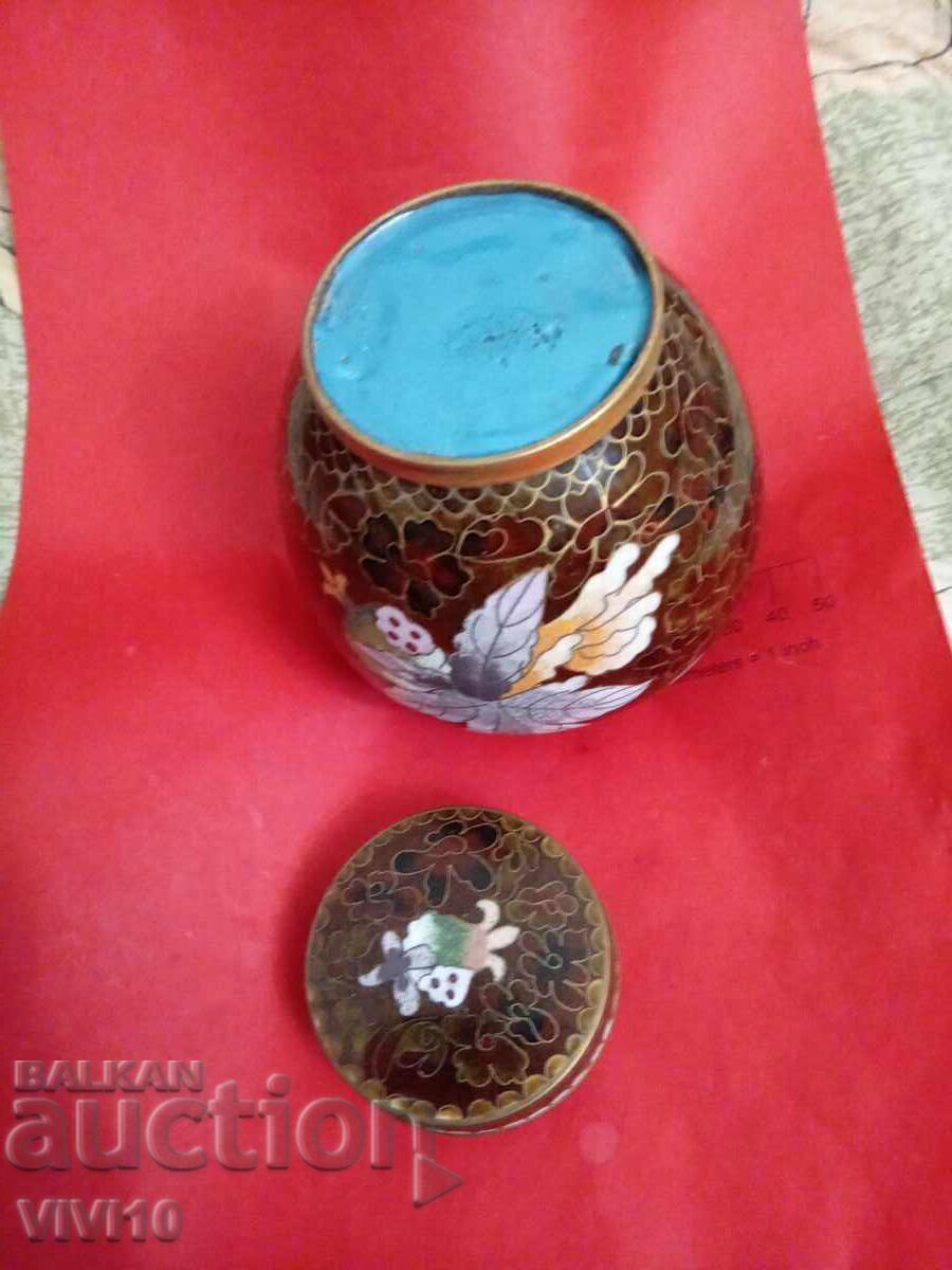 Livrarea Cutie de bijuterii veche, cloisonné