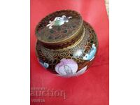 Cutie de bijuterii veche, cloisonné